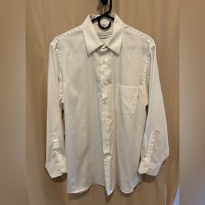 Geoffrey Beene Men's Classic White Dress Shirt